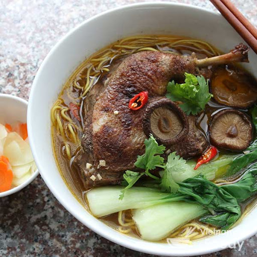 Order Duck Egg Noodle food online from Thai House Restaurant store, Marquette on bringmethat.com