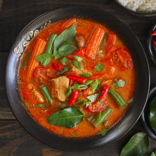 Order Red Curry  food online from Thai House Restaurant store, Marquette on bringmethat.com