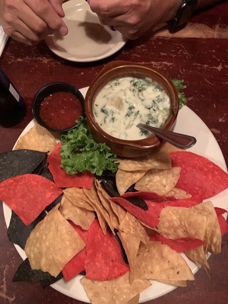 Order Homemade Spinach Artichoke Dip food online from Michigan Grill store, Monroe on bringmethat.com