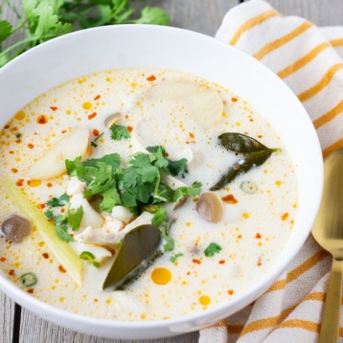 Order Tom Kha Soup food online from Elephant Thai Restaurant store, Richmond on bringmethat.com