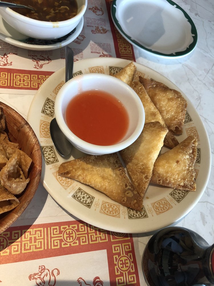 Order Crab Rangoon (6) food online from Golden City Restaurant store, Madison Heights on bringmethat.com