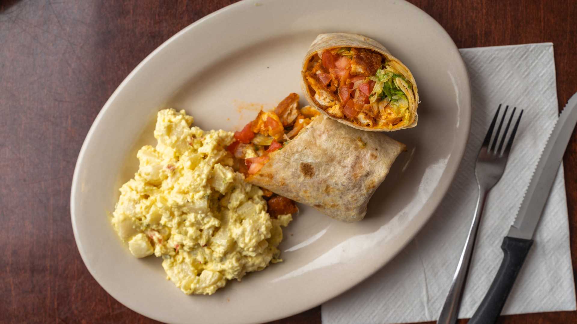 Order Buffalo Chicken Wrap food online from Brickhouse Tavern store, Newport News on bringmethat.com
