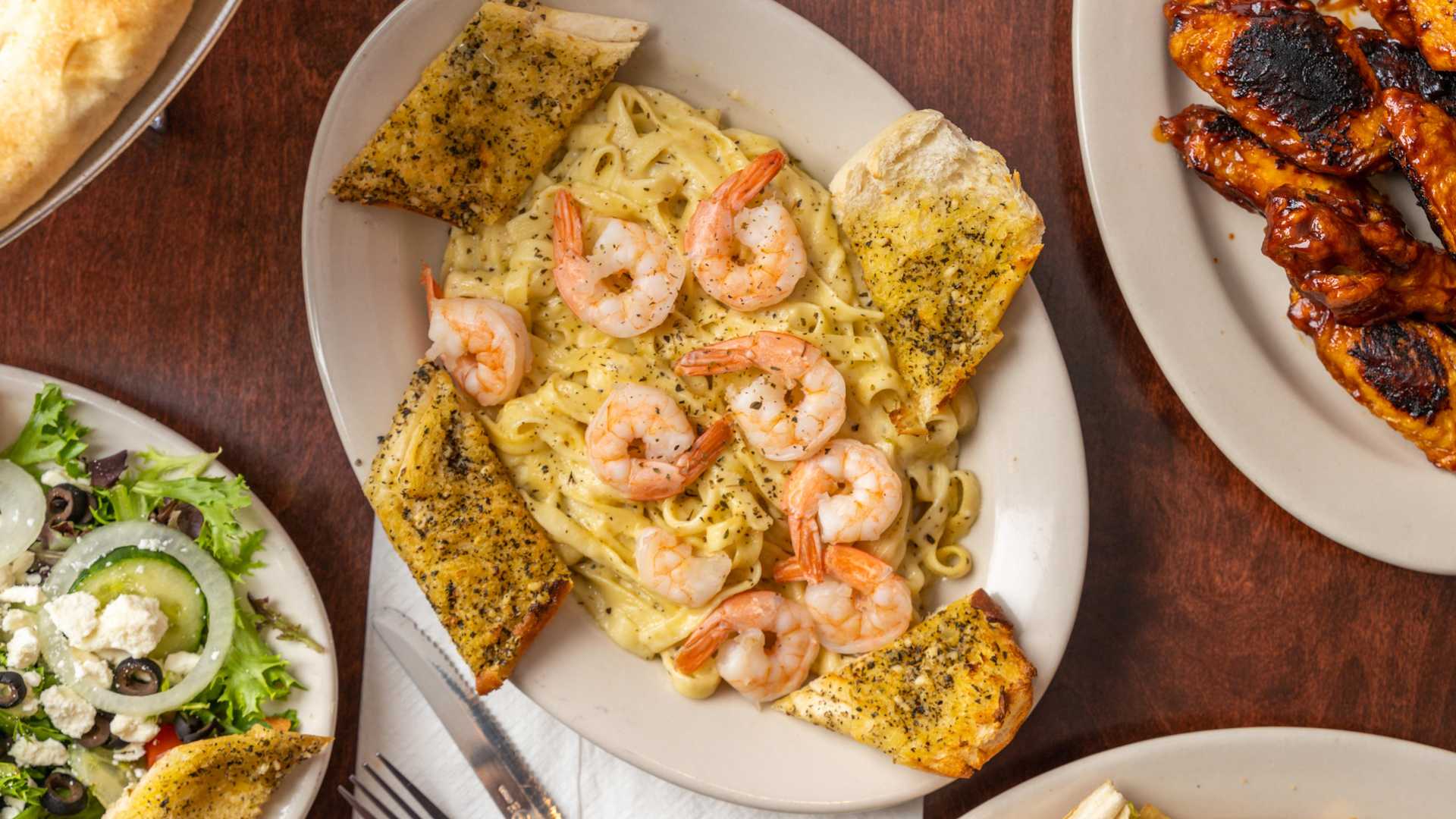 Order Shrimp Alfredo food online from Brickhouse Tavern store, Newport News on bringmethat.com