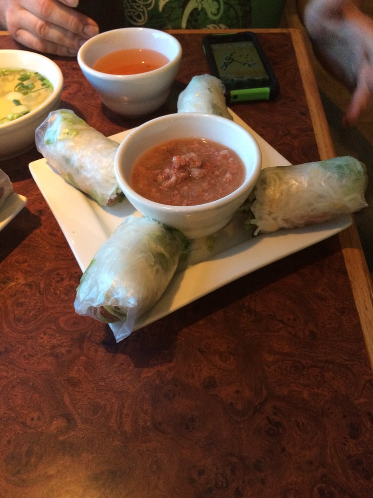 Order A10. Nem Nướng Cuốn / Grilled Meatball Spring Rolls food online from iPho by Saigon store, Saint Paul on bringmethat.com