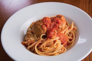 Order Spaghetti & Meatballs food online from Biaggi's store, Maple Grove on bringmethat.com