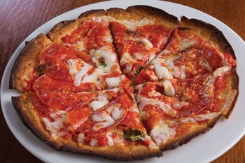 Order GF Pepperoni Pizza food online from Biaggi's store, Maple Grove on bringmethat.com