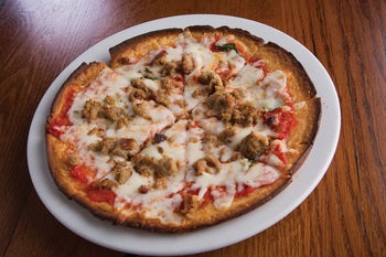 Order GF Italian Sausage Pizza food online from Biaggi's store, Maple Grove on bringmethat.com
