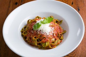 Order GF Fettuccini Marinara food online from Biaggi's store, Maple Grove on bringmethat.com