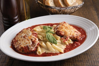 Order GF Chicken Parmesan food online from Biaggi's store, Maple Grove on bringmethat.com
