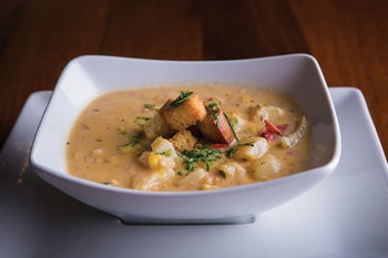 Order Lobster Corn Chowder Soup food online from Biaggi's store, Maple Grove on bringmethat.com