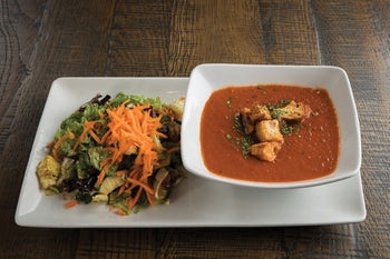 Order Salad and Soup Half and Half food online from Biaggi's store, Maple Grove on bringmethat.com