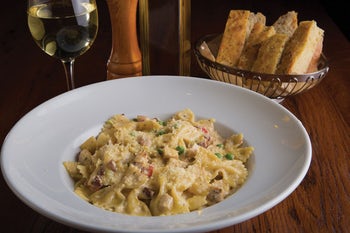 Order Farfalle Alfredo food online from Biaggi's store, Maple Grove on bringmethat.com