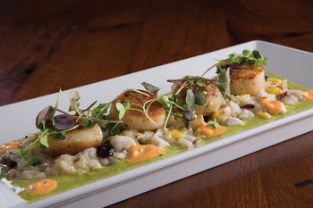 Order Sea Scallop Risotto food online from Biaggi's store, Maple Grove on bringmethat.com