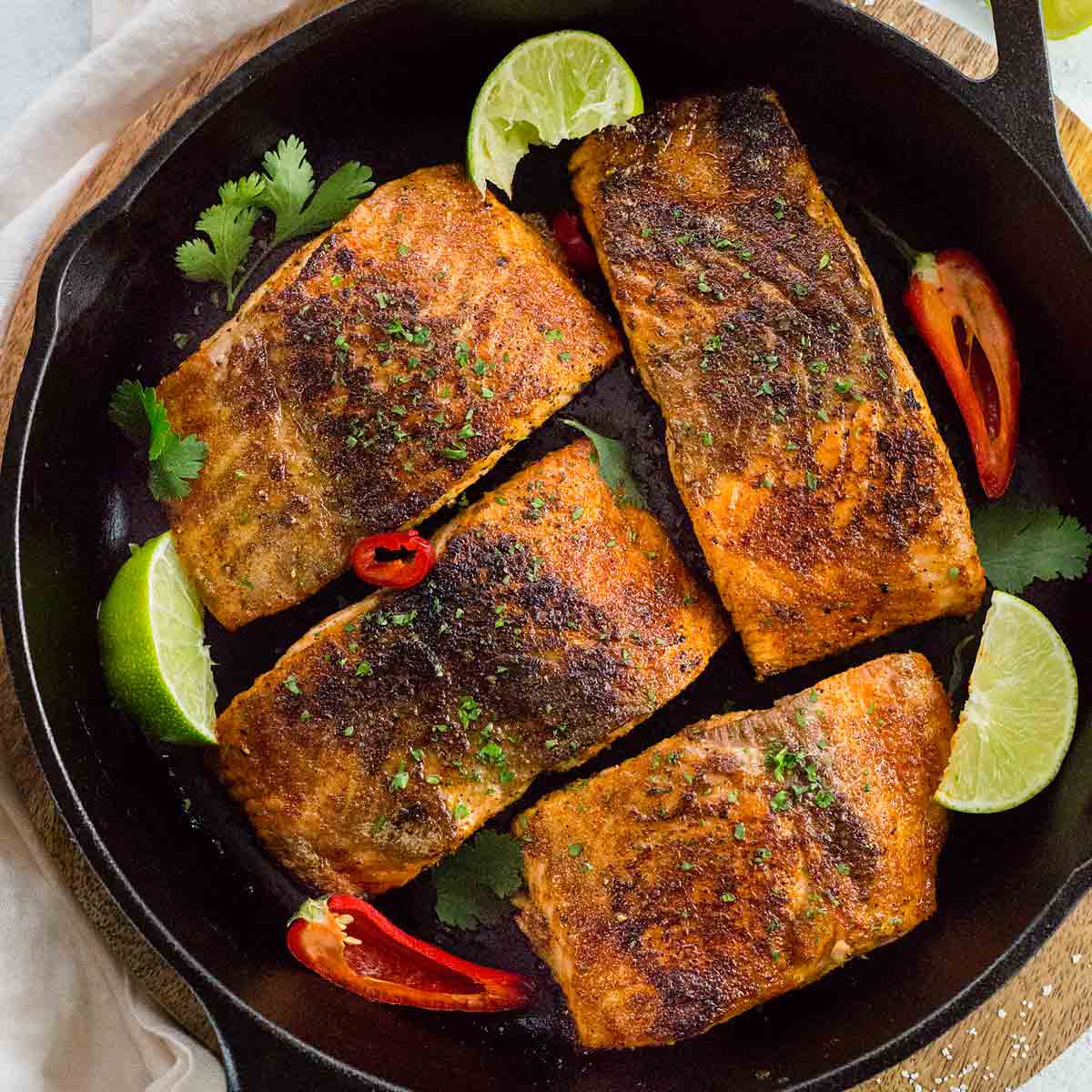 Order Blackened Salmon food online from Gs Jamaican Quisine store, Kansas City on bringmethat.com