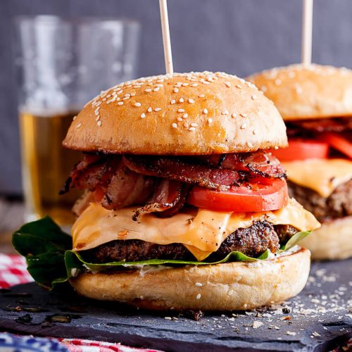 Order The Budget Burger food online from Mojo's store, Richmond on bringmethat.com
