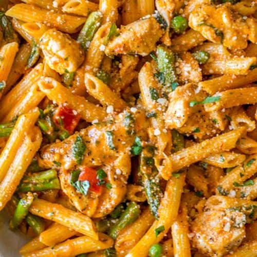 Order Adovo Chicken Pasta food online from Canyon Cafe store, Saint Louis on bringmethat.com