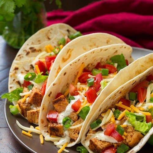 Order Grilled Chicken Tacos food online from Canyon Cafe store, Saint Louis on bringmethat.com