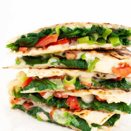 Order Spinach & Portabella Quesadilla food online from Canyon Cafe store, Saint Louis on bringmethat.com