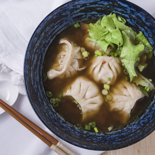 Order Dumpling Soup food online from Thai Gai Yang Cafe store, Saint Louis on bringmethat.com