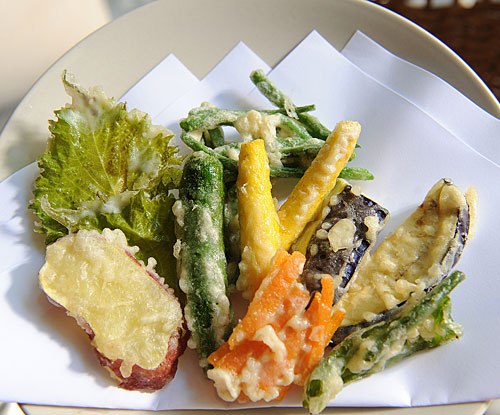 Order Vegetable Tempura food online from Thai Gai Yang Cafe store, Saint Louis on bringmethat.com
