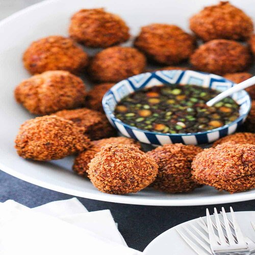Order Fried Shrimp Balls (4) food online from Peking Chinese Restaurant store, Excelsior Springs on bringmethat.com