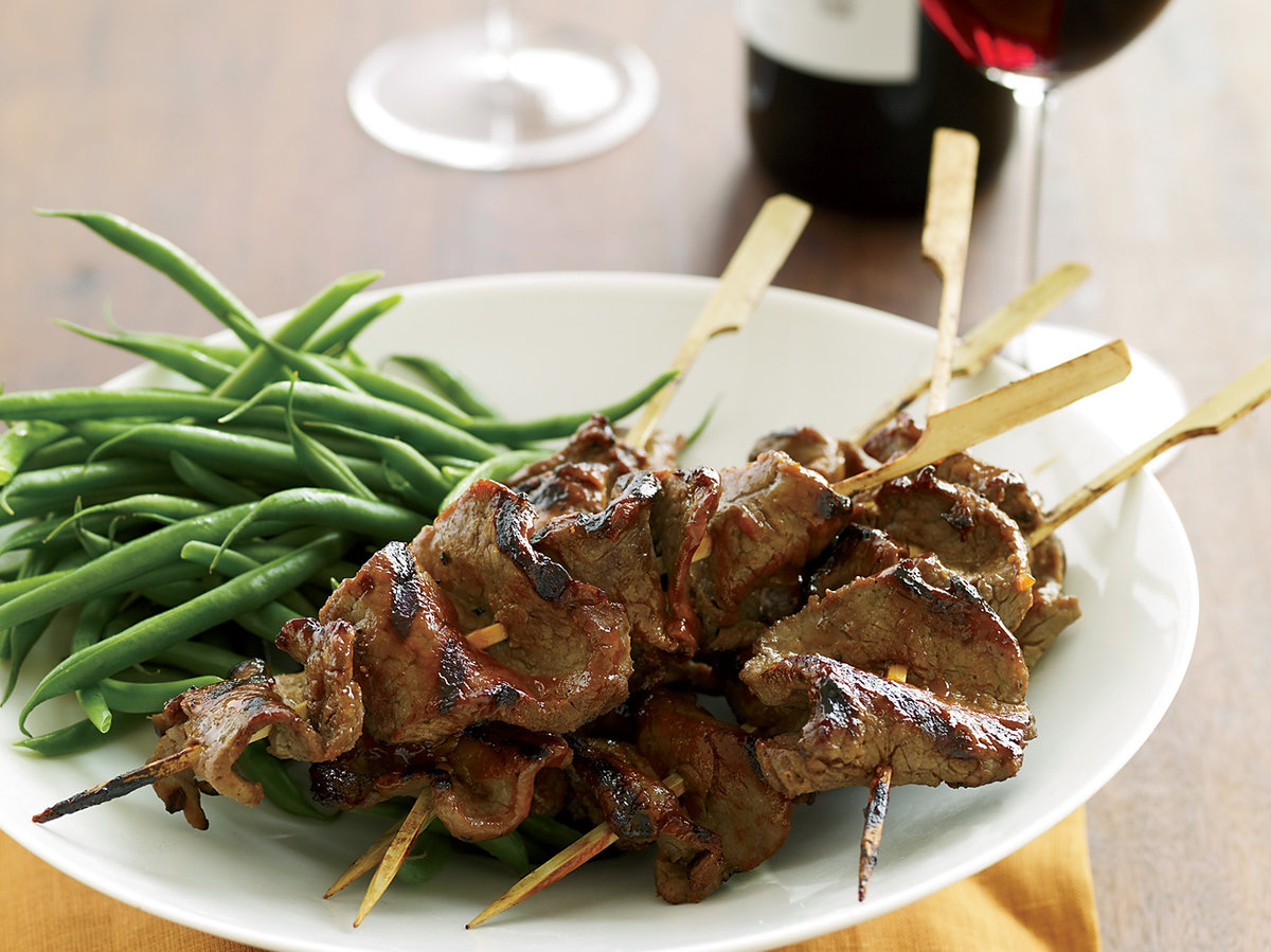 Order Tenderloin Steak Skewers food online from Central Station Grill store, Starkville on bringmethat.com