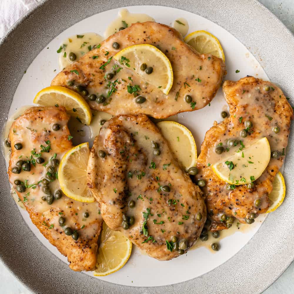 Order Chicken Picatta food online from Central Station Grill store, Starkville on bringmethat.com