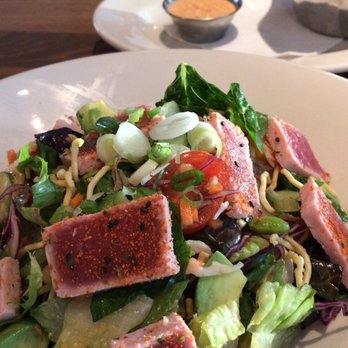 Order Ahi Crunchy Salad food online from Central Station Grill store, Starkville on bringmethat.com