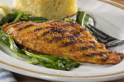Order Blackened Catfish food online from Central Station Grill store, Starkville on bringmethat.com