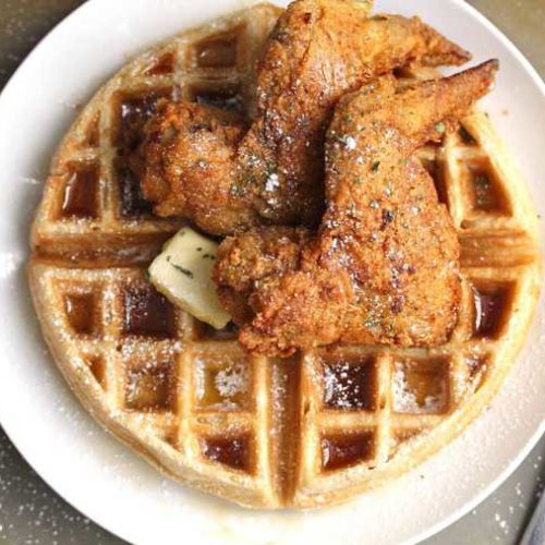 Order Chicken & Waffles food online from Central Station Grill store, Starkville on bringmethat.com