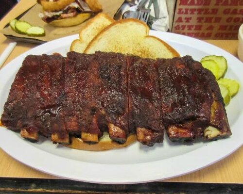 Order 1/2 Lion Back Ribs Slab food online from Little Dooey store, Starkville on bringmethat.com