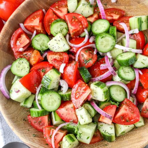 Order Tomato & Cucumber Salad food online from Mcalister's Deli store, Starkville on bringmethat.com