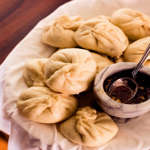 Order Meat Dumplings food online from China Shanghai Chinese Restaurant store, Fairfax on bringmethat.com