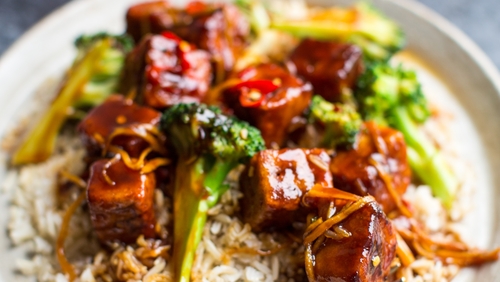 Order General Tso's Bean Curd food online from China Shanghai Chinese Restaurant store, Fairfax on bringmethat.com