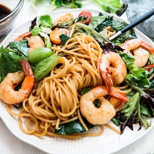 Order Shrimp Lo Mein food online from China Shanghai Chinese Restaurant store, Fairfax on bringmethat.com