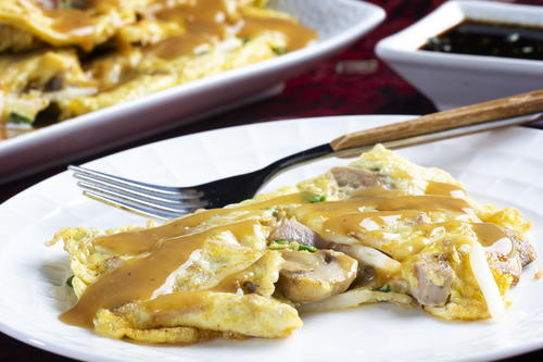 Order Pork Egg Foo Young food online from China Shanghai Chinese Restaurant store, Fairfax on bringmethat.com