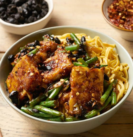 Order Bean Curd in Black Bean Sauce food online from China Shanghai Chinese Restaurant store, Fairfax on bringmethat.com