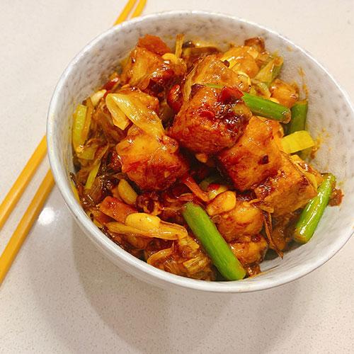 Order Kung Pao Bean Curd food online from China Shanghai Chinese Restaurant store, Fairfax on bringmethat.com