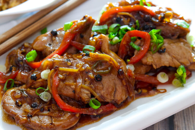Order Hot Pepper Pork food online from China Shanghai Chinese Restaurant store, Fairfax on bringmethat.com