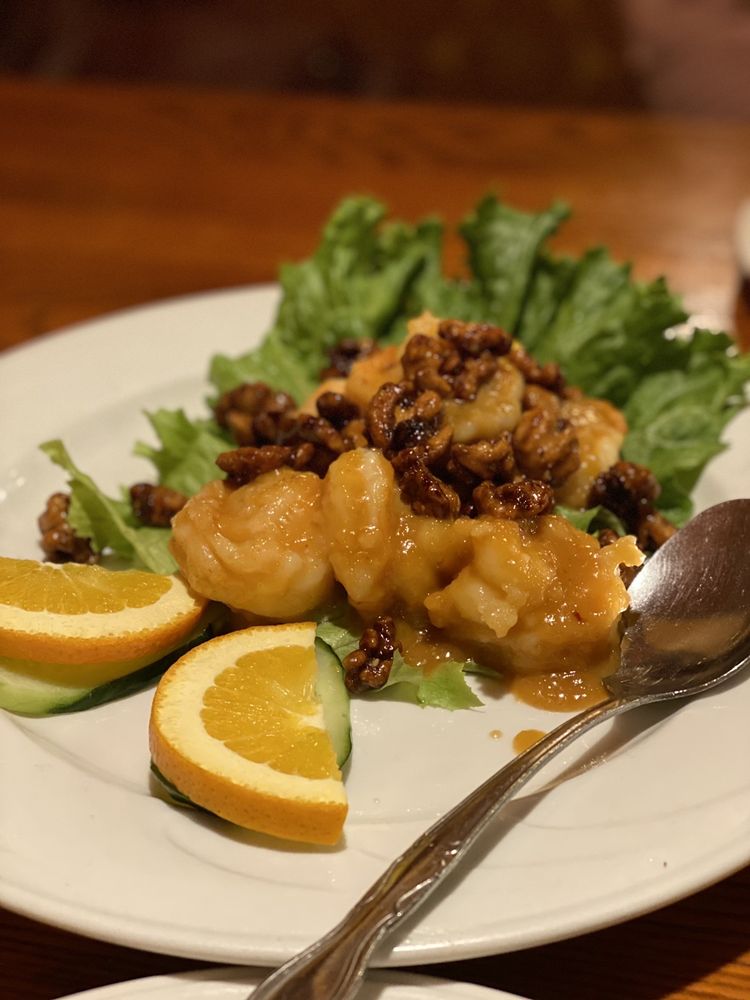 Order Sweet and Spicy Walnut Shrimp (Spicy) food online from Phoenix Asian Cuisine store, Greensboro on bringmethat.com