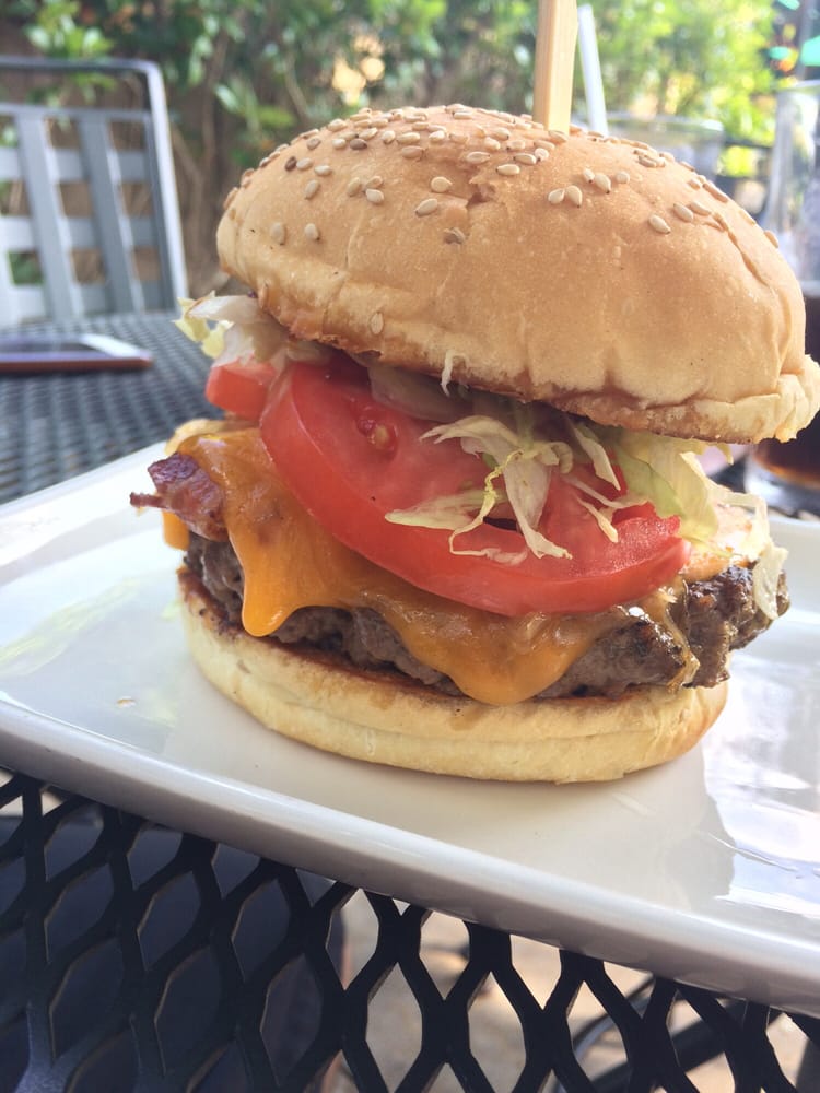 Order COWBOY BURGER food online from Village Tavern store, Greensboro on bringmethat.com