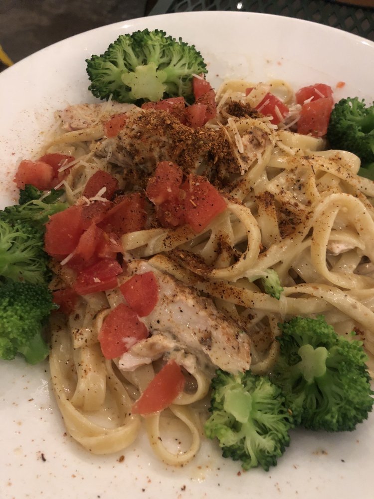 Order BLACKENED CHICKEN ALFREDO food online from Village Tavern store, Greensboro on bringmethat.com