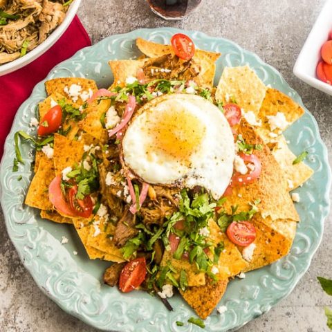 Order Chilaquiles food online from La Fiesta Mexican Restaurant store, Greenville on bringmethat.com