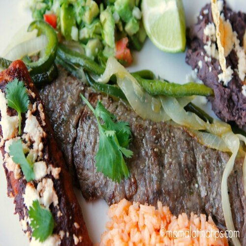 Order Steak A La Tampiquena food online from El Azteca store, Kinston on bringmethat.com