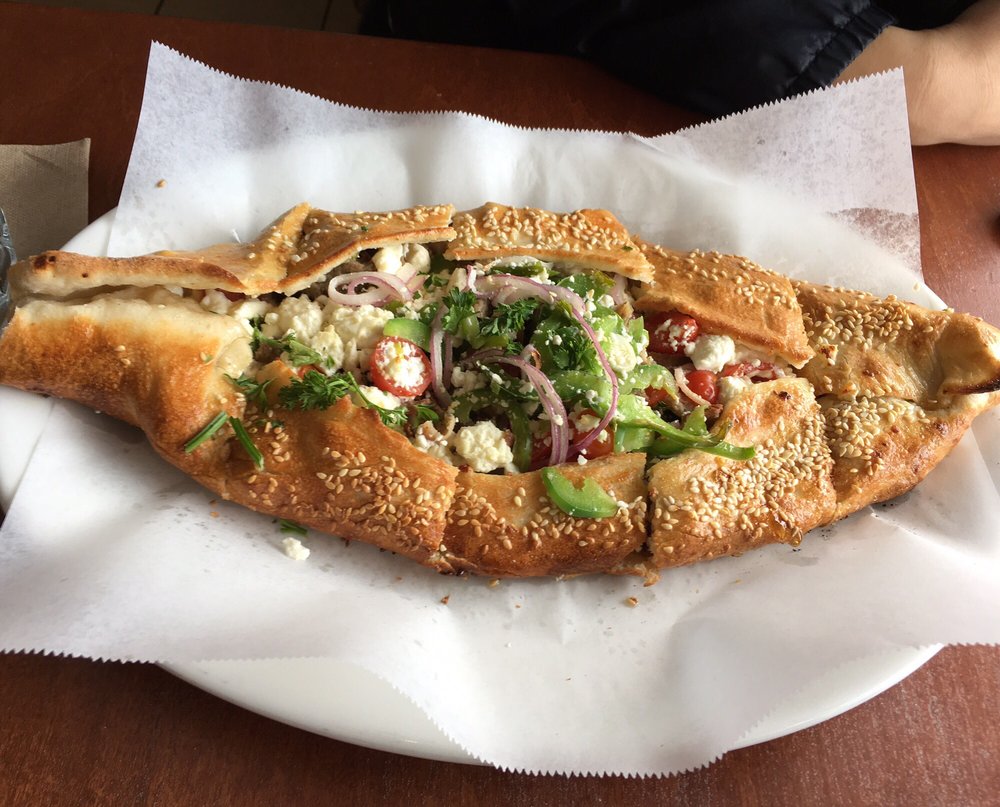 Order Gyro Fatayer food online from Mediterranean Deli, Bakery, and Catering store, Chapel Hill on bringmethat.com