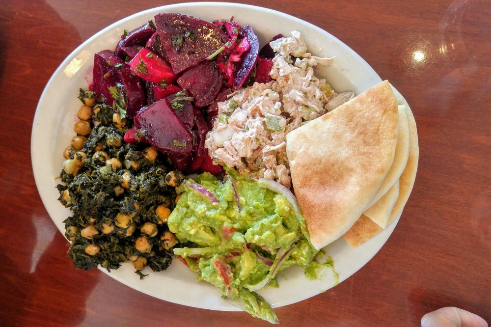 Order Chickpea Salad food online from Mediterranean Deli, Bakery, and Catering store, Chapel Hill on bringmethat.com