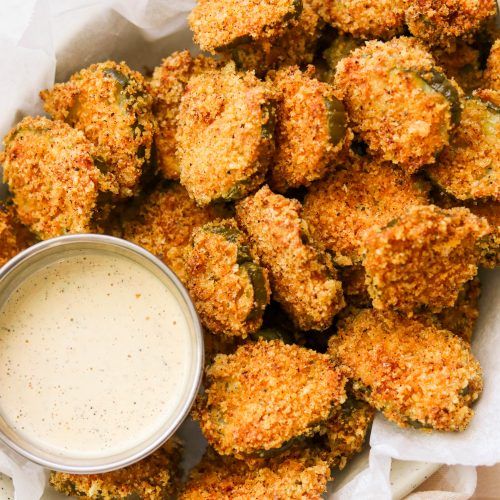 Order Fried Pickles (5) food online from New Brother's Pizza store, Fishersville on bringmethat.com