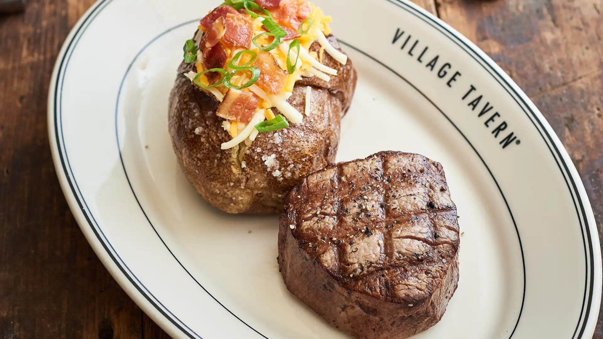 Order Filet Mignon food online from Village Tavern store, Winston Salem on bringmethat.com