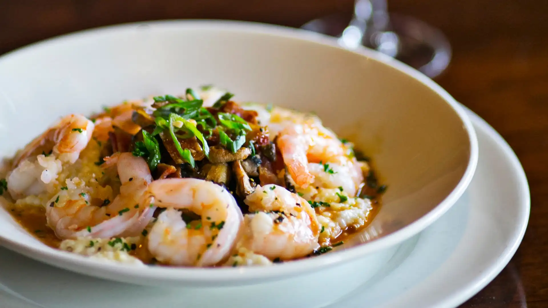 Order Southern Shrimp and Grits food online from Village Tavern store, Winston Salem on bringmethat.com
