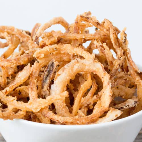 Order Onion Strings Appetizer food online from Famous Dave's store, Fargo on bringmethat.com